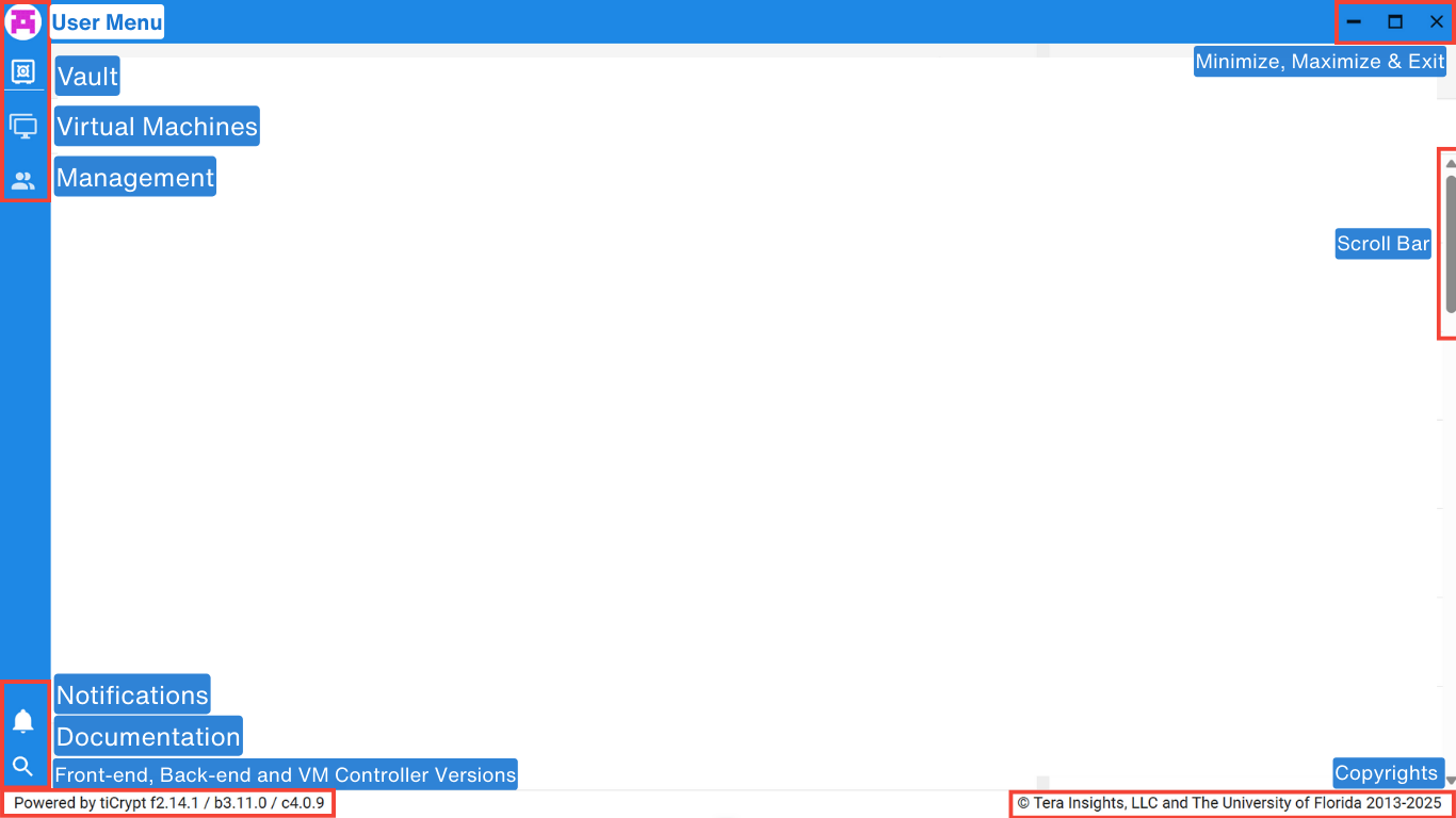 tiCrypt Front-End UI